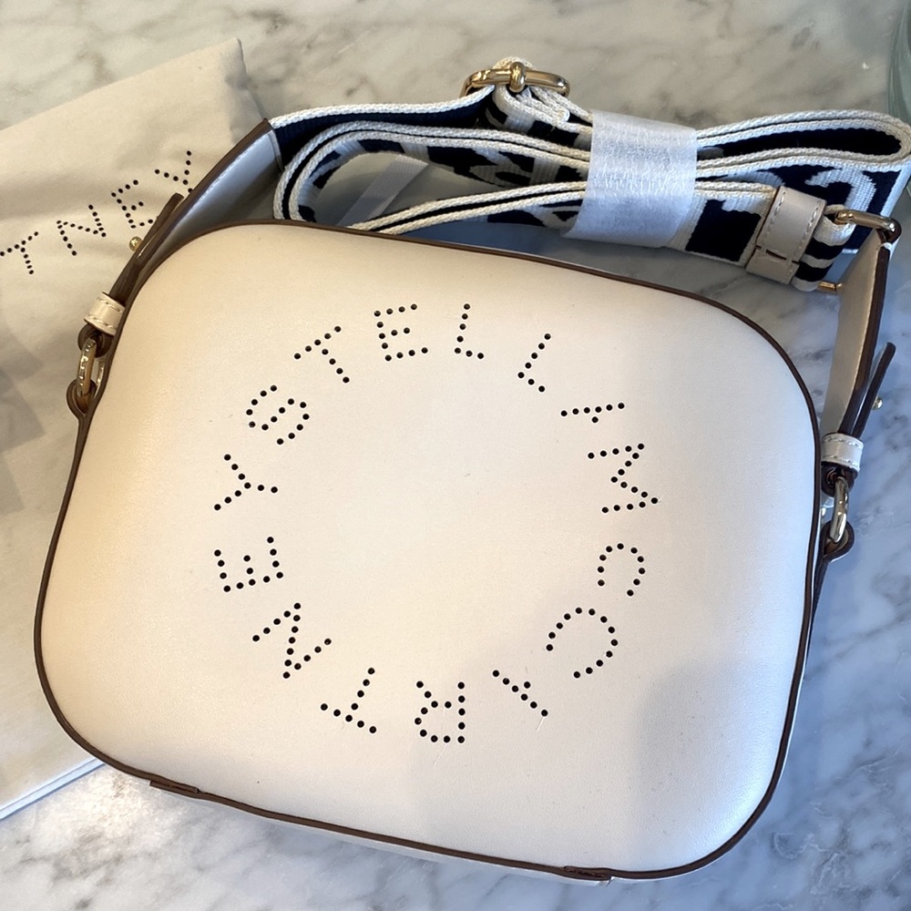 Brand new w/ dust bag and cards Stella McCartney small camera crossbody purse
